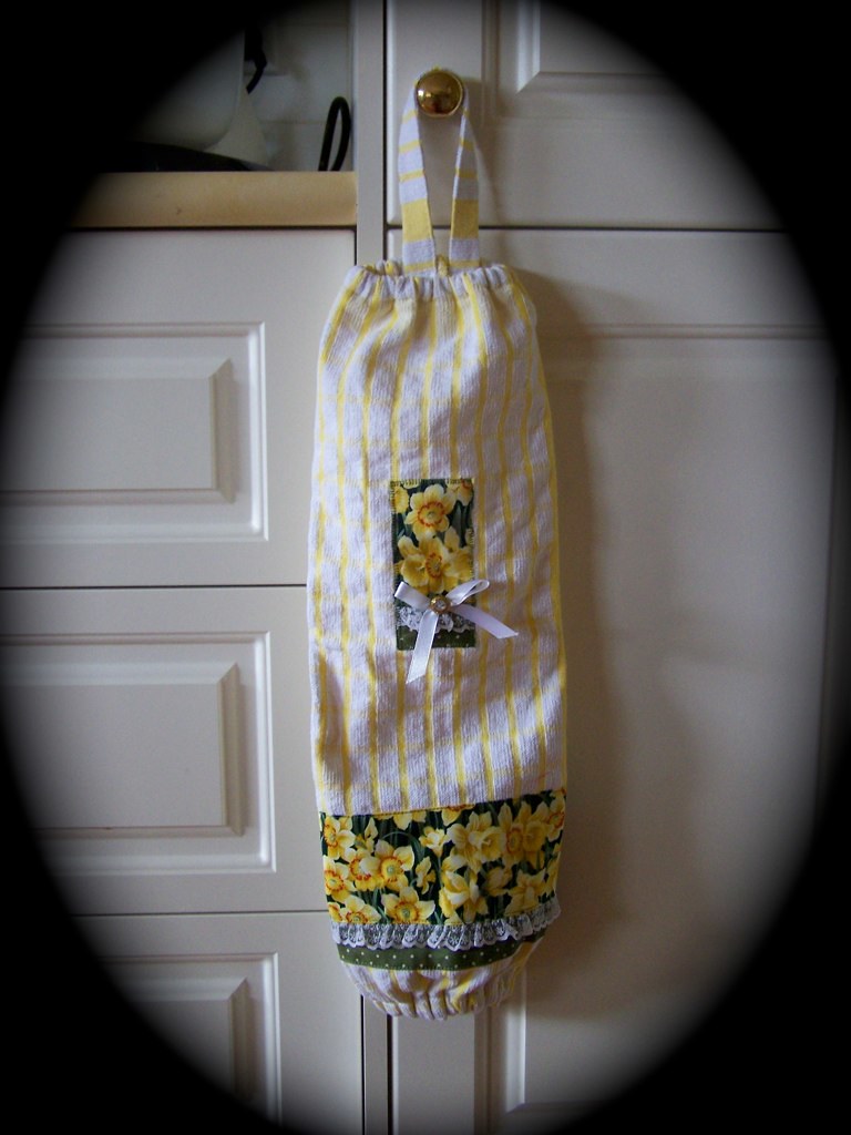 Handmade plastic bag holder bright and cheery Handmade pl… Flickr