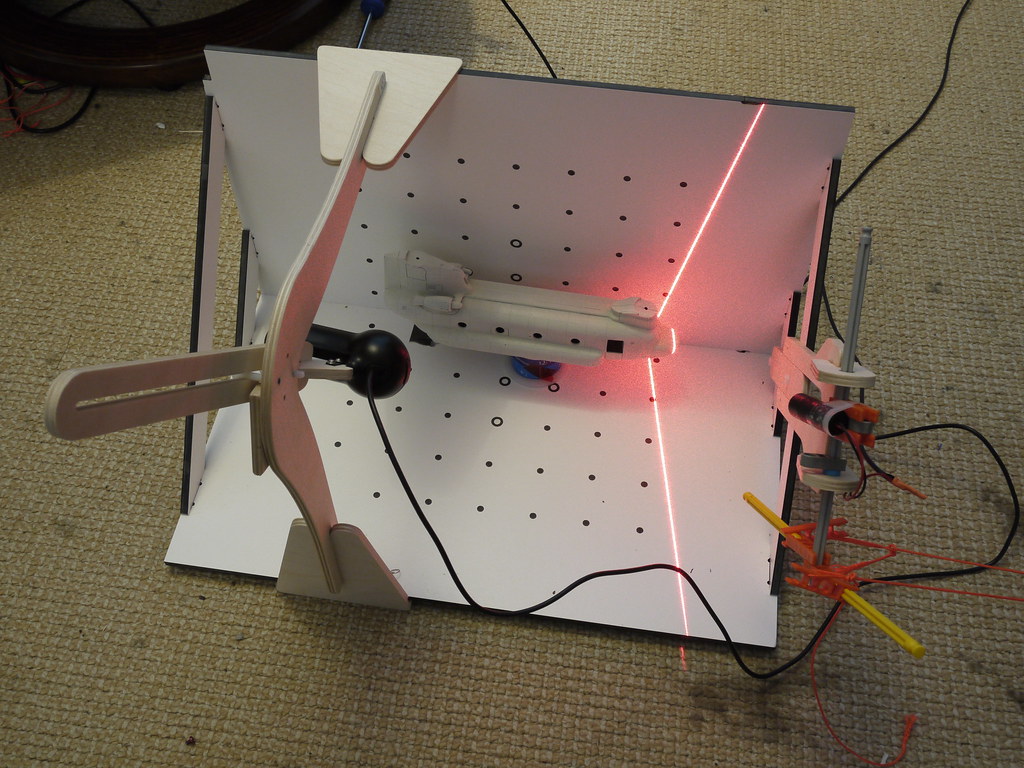 homemade 3d laser scanner06 Making it's first scan Build… Flickr