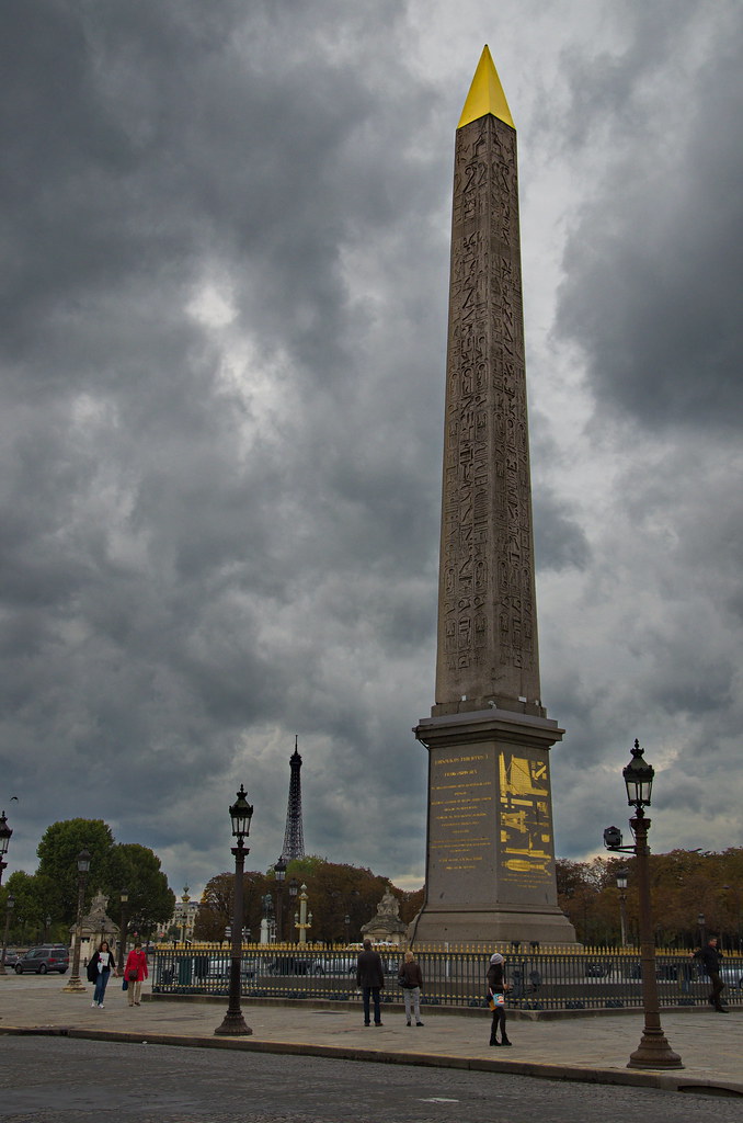obélisque de Louxor sous ciel d'orage place de la concorde… Flickr