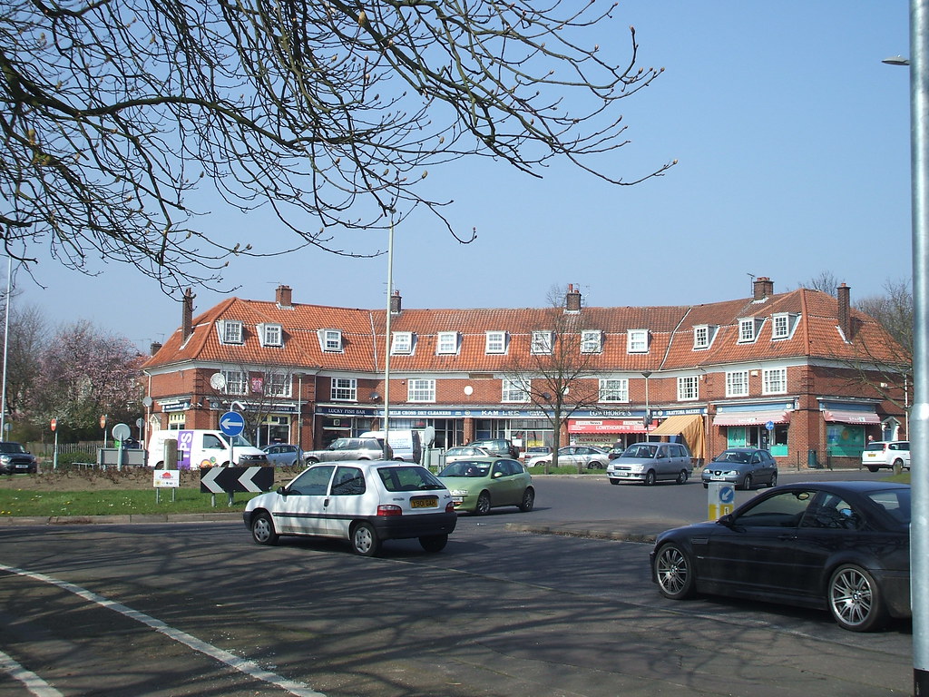The shops at Mile Cross Lane & Drayton Road roundabout, No… Flickr