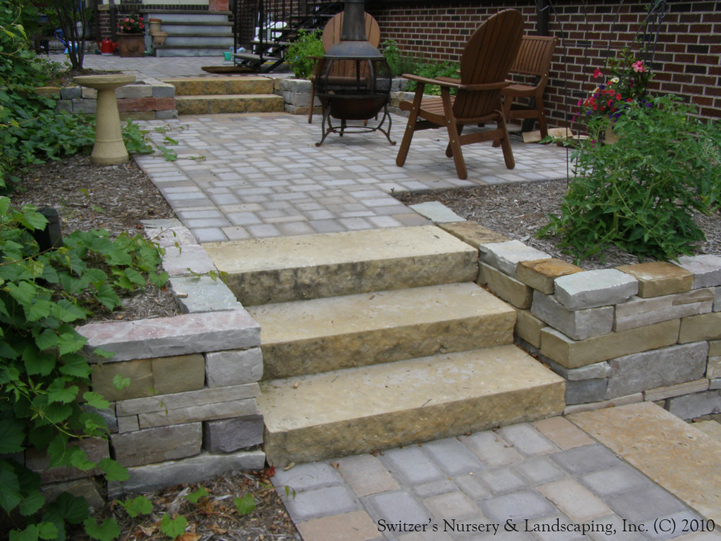 Complete Backyard Renovation... Kasota Natural Stone Steps… Flickr