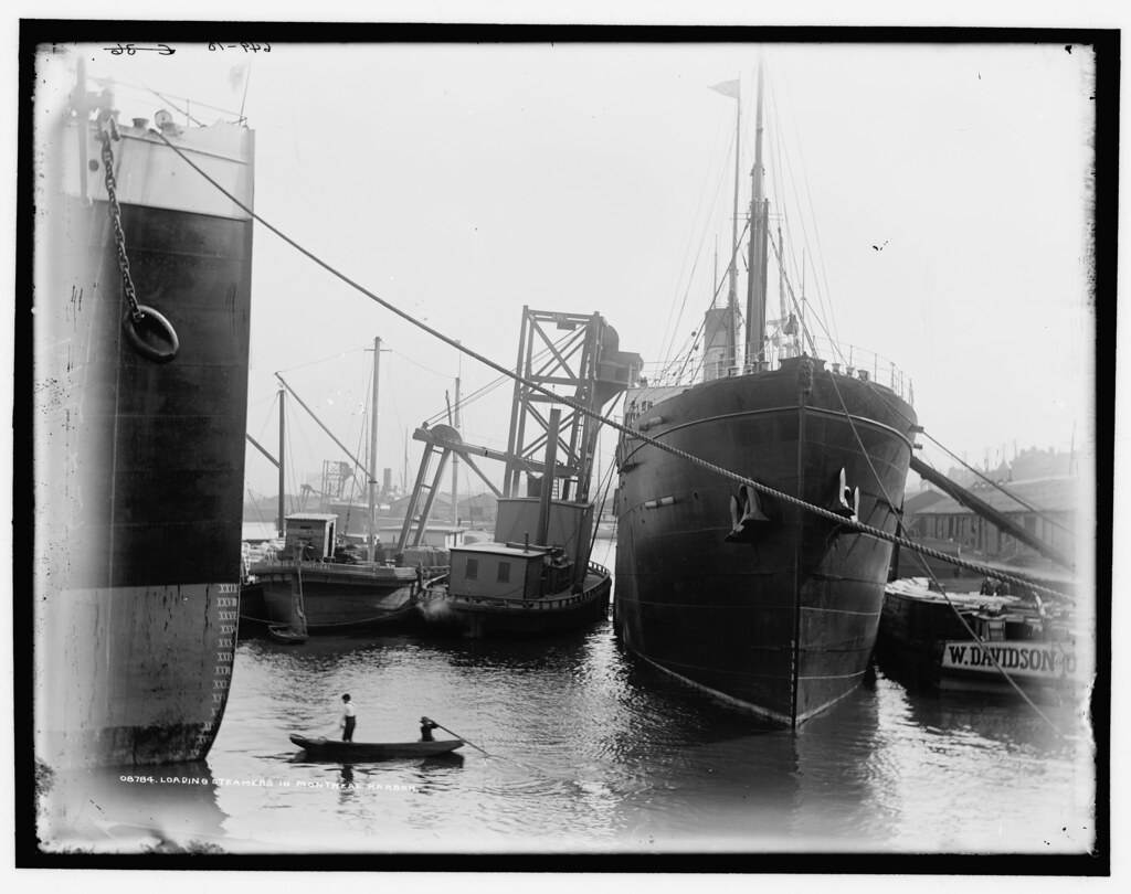 j4a05377u/ Port de Montréal en 1900. Benoit Brouillette Flickr