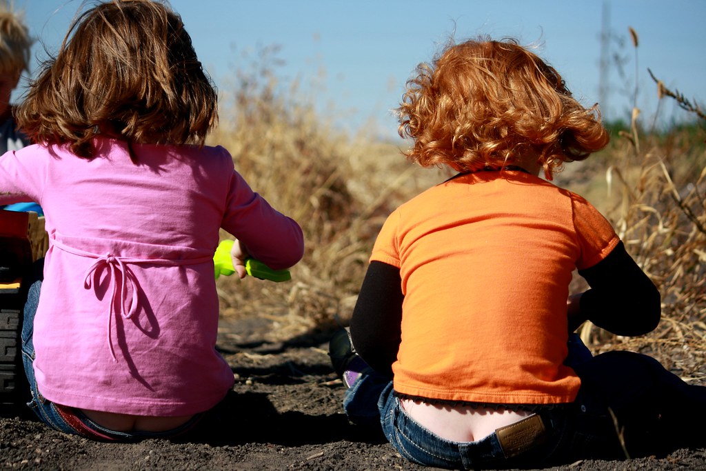 "Butt Cracks" This is a photo of two daycare girls that my… Flickr