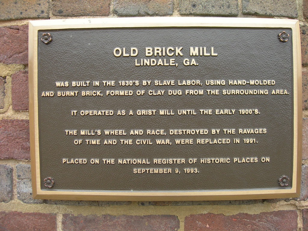 Old Brick Mill Historic Plaque Lindale, Constructe… Flickr