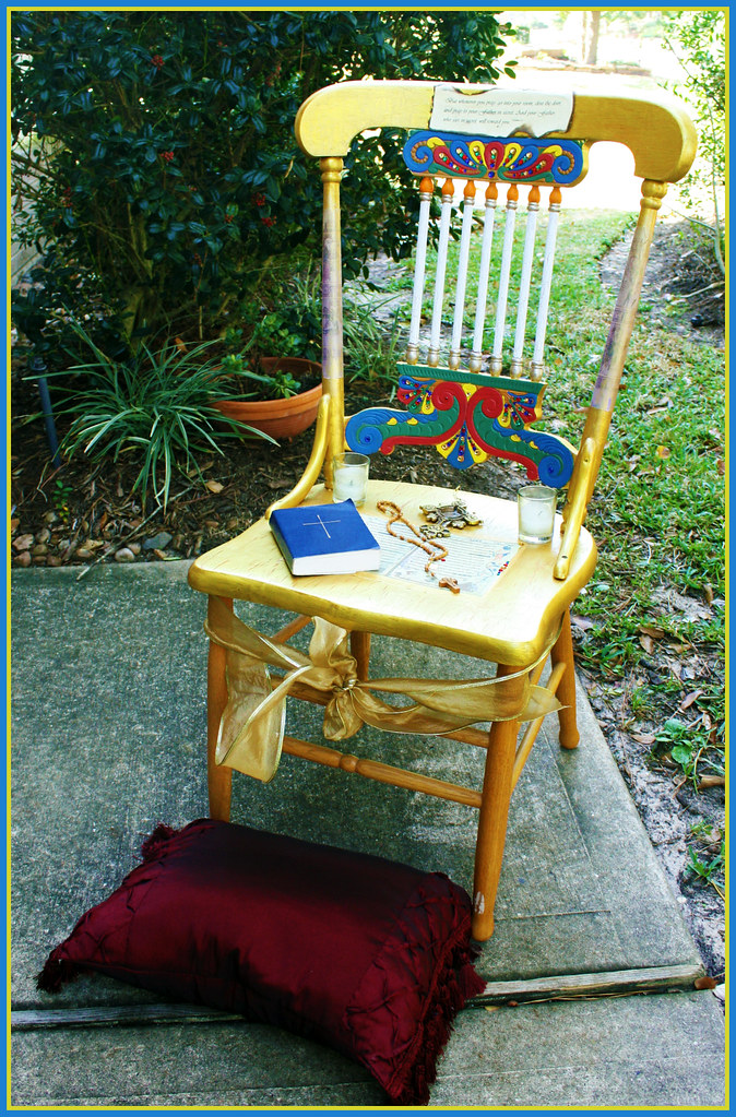 Prayer Chair This is my "Prayer Chair". I won in a silent … Flickr