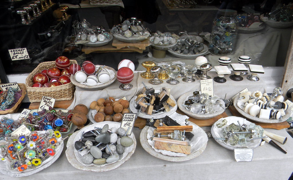 door knobs cricket ball stall Market portobello road Londo… Flickr