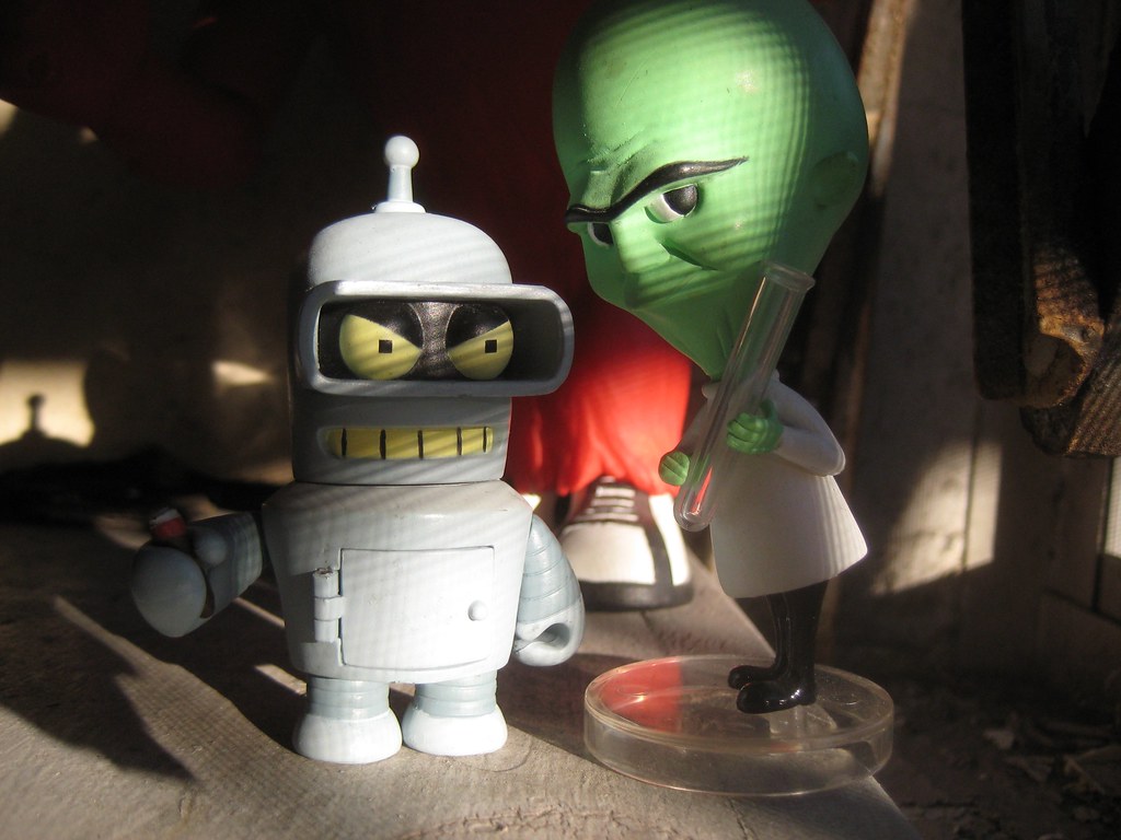 Futurama Bender with Green Mad Scientist 6027 Futurama Ben… Flickr
