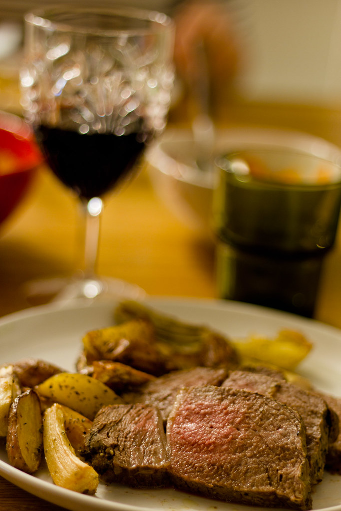 Helstekt entrecote i ugn Lagad enligt recept i Håkan Fällm… Flickr