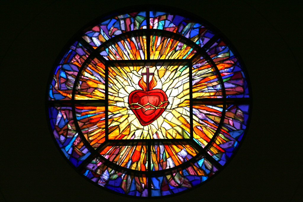 Sacred Heart of Jesus Stained Glass Window CoCathedral o… Flickr