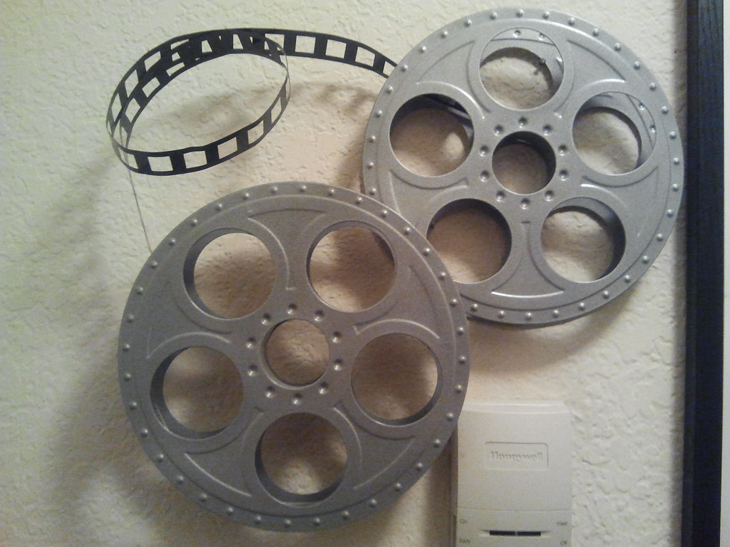 Movie Reel Wall Decor metal art looks like old movie reel.… Flickr