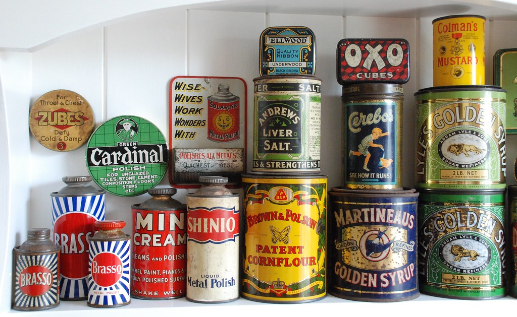 Collection of old tins Inspired by my friend Andrew, who h… Flickr