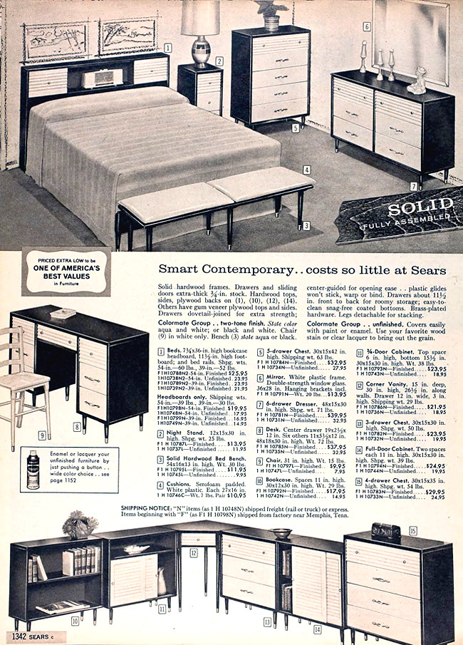 Sears 1960 Fall Catalog Bedroom furniture Kimberly Lindbergs Flickr