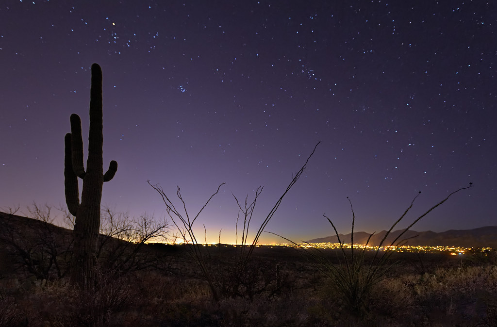 Tucson City Lights from Saguaro National Park ***Please Vi… Flickr