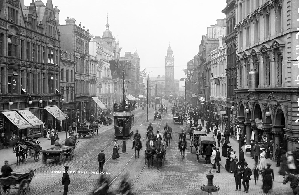 High Street, Belfast Date Circa 1906 NLI Ref. L_CAB_0241