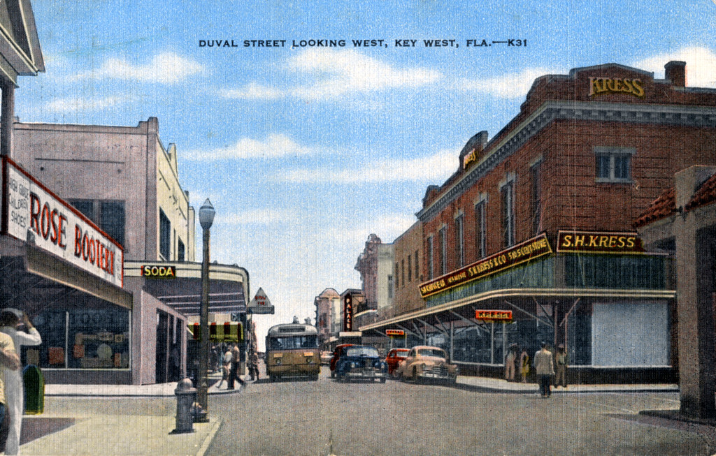 MM00032670 Duval Street at the corner Fleming c. 1950. Pos… Flickr