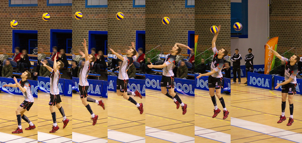 d’un service au volleyball d’… Flickr
