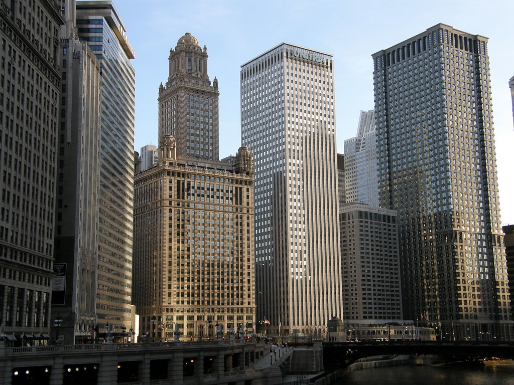waterfront on East Wacker Drive, Chicago Viewed from the n… Flickr