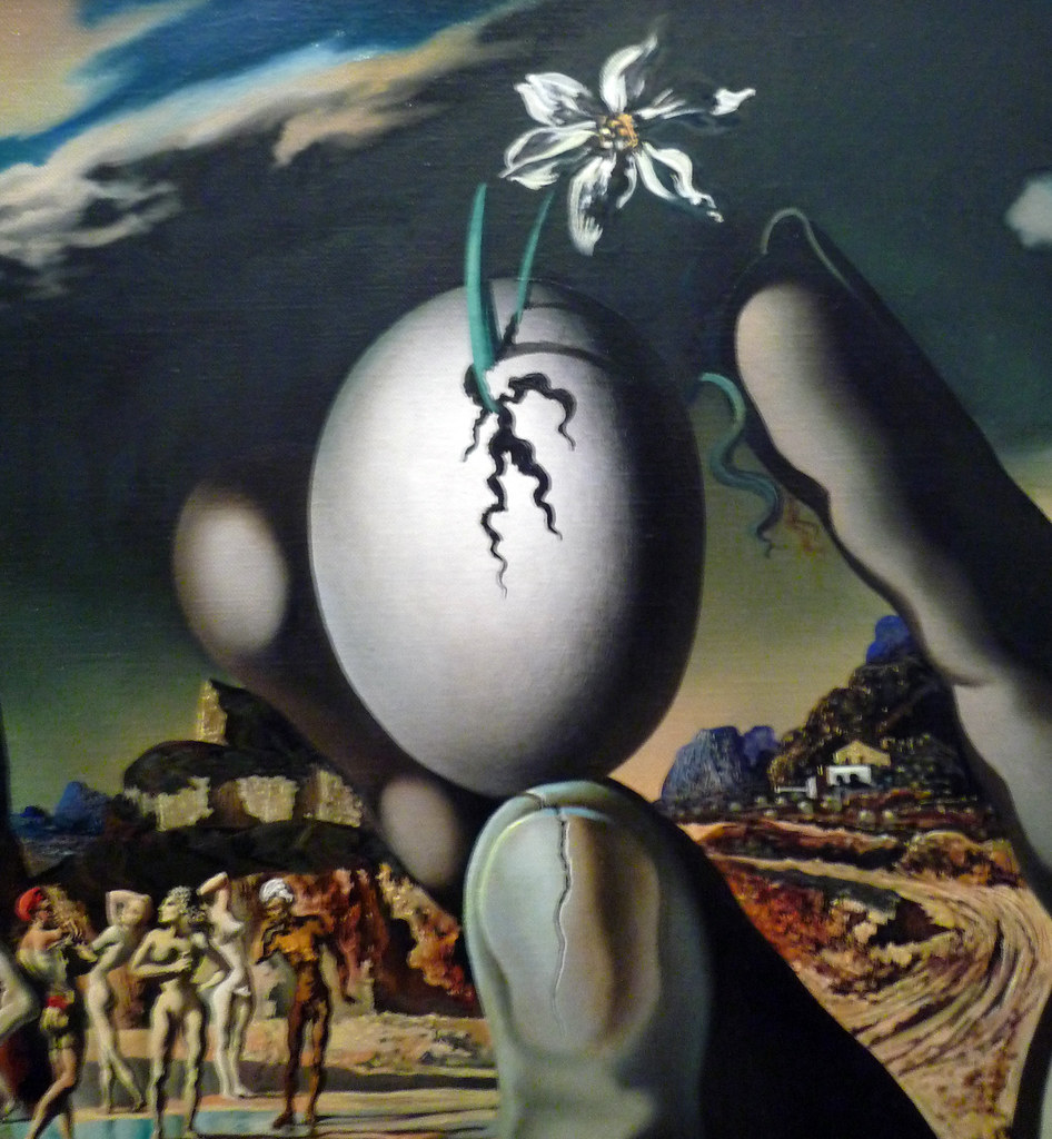 Salvador Dalí, Metamorphosis of Narcissus with detail of f… Flickr