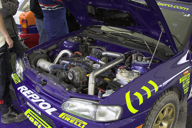 Subaru Impreza WRC Rally car's engine bay | Flickr - Photo Sharing!