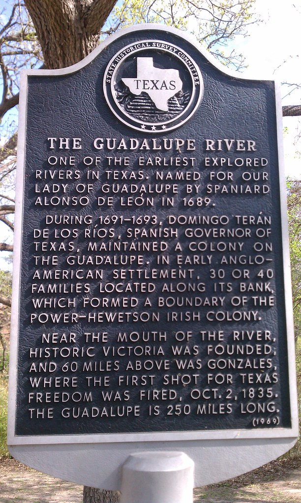The Guadalupe River, Seguin, Texas Historical Marker Flickr