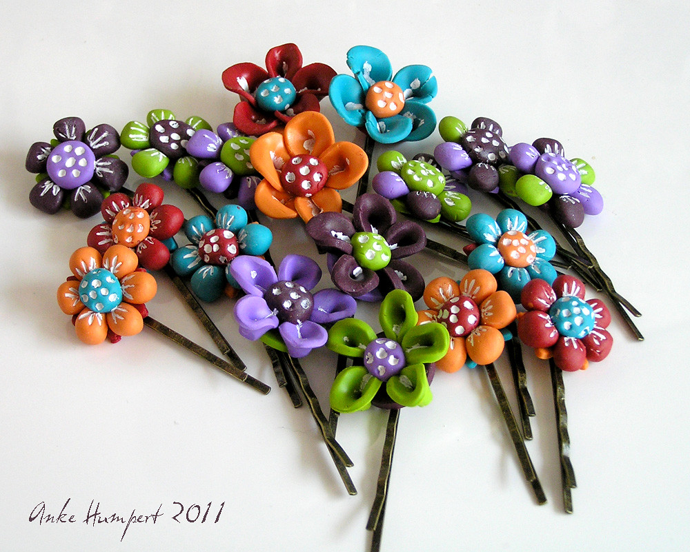 Free Flower Hair Pin Tutorial Flickr Photo Sharing!