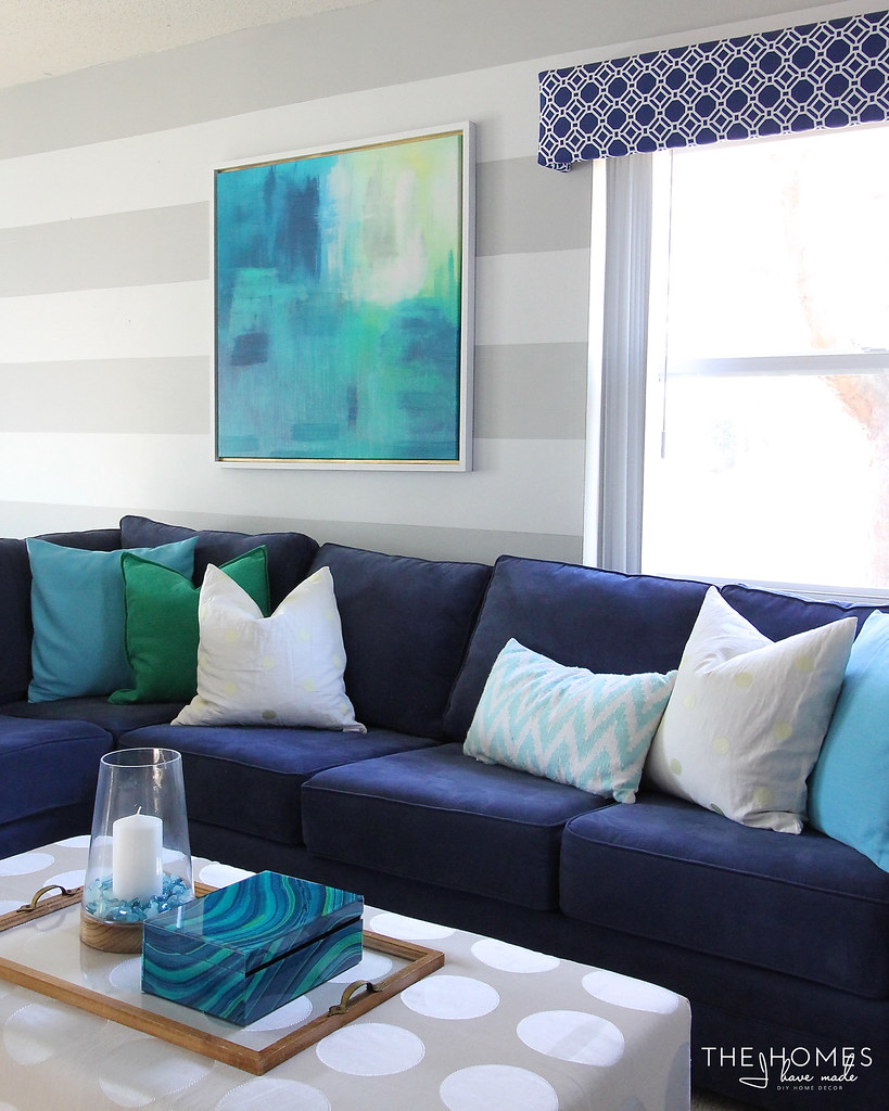 Navy & Turquoise Family Room Reveal The Homes I Have Made
