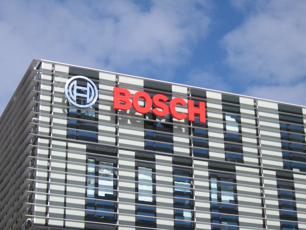 Bosch logo Logo of German multinational Robert Bosch on th… Flickr