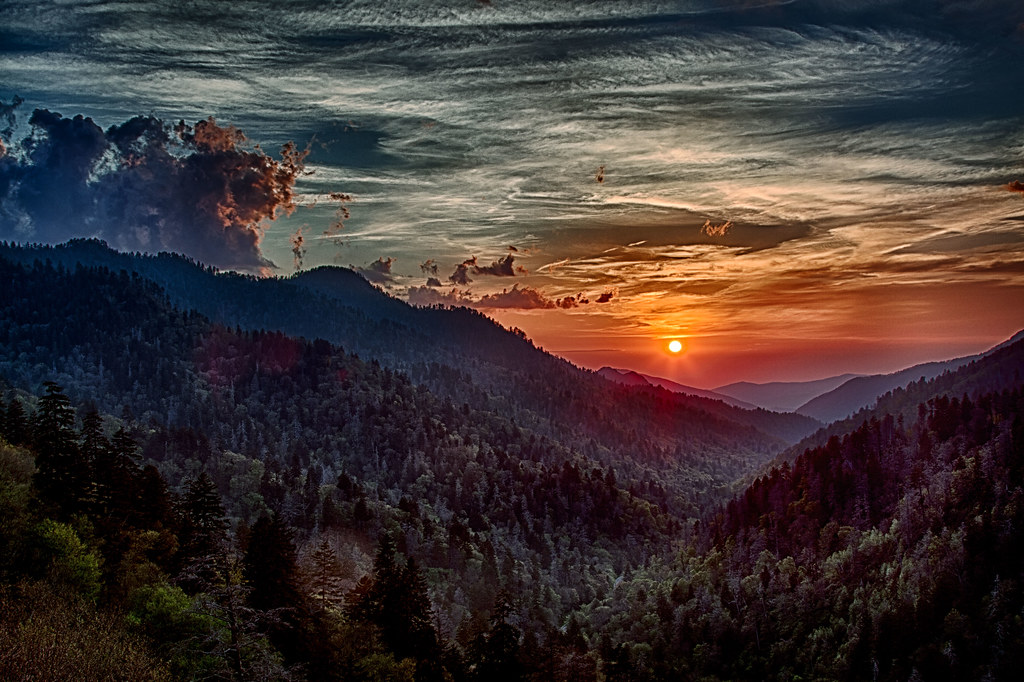 Newfound Gap Sunset, Great Smokys National Park Bill Conway Flickr