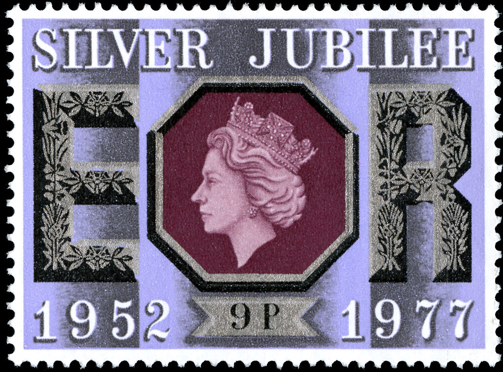Silver Jubilee stamp, 1977 Stamp commemorating the Silver … Flickr