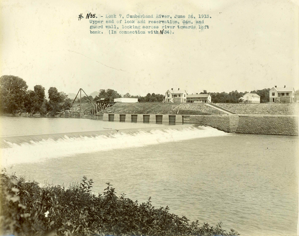 Cumberland River Lock 7 under construction in 1913 Flickr