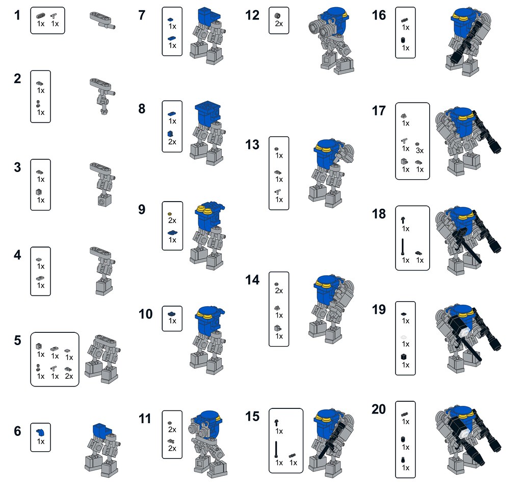 Grunt Mk. III Instructions With the more stable arm assemb… Flickr