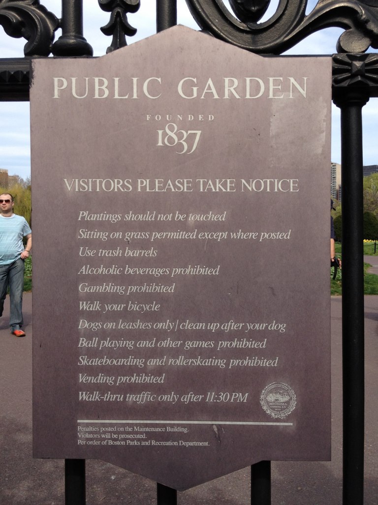 Rules for the Public Garden Lindsay Hancock Flickr