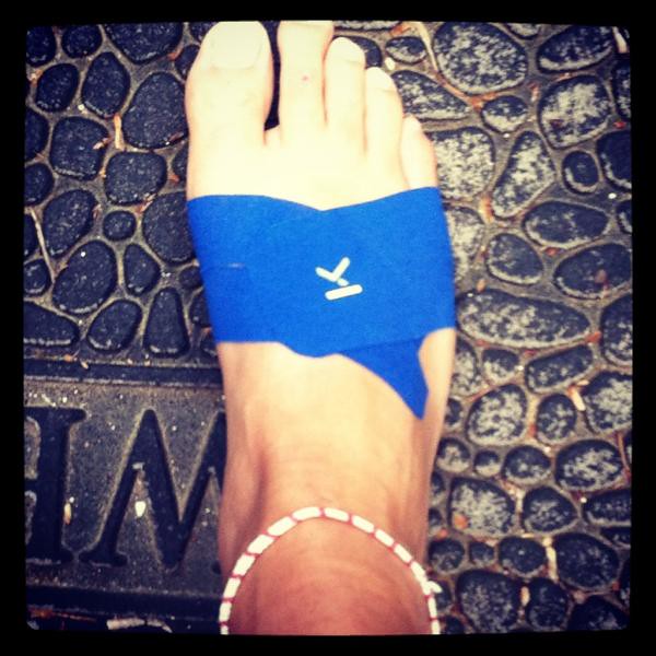 KT Tape ball of foot application KT Tape Flickr