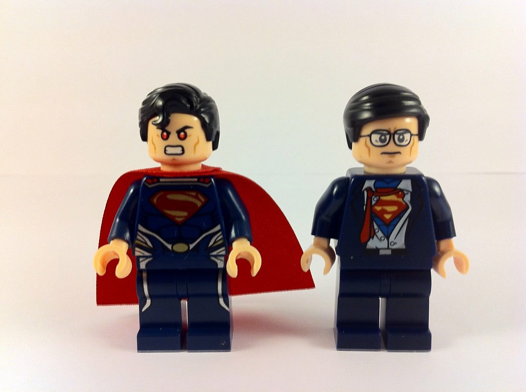 Lego CLARK KENT & (new) SUPERMAN p_o_s_t_y Flickr