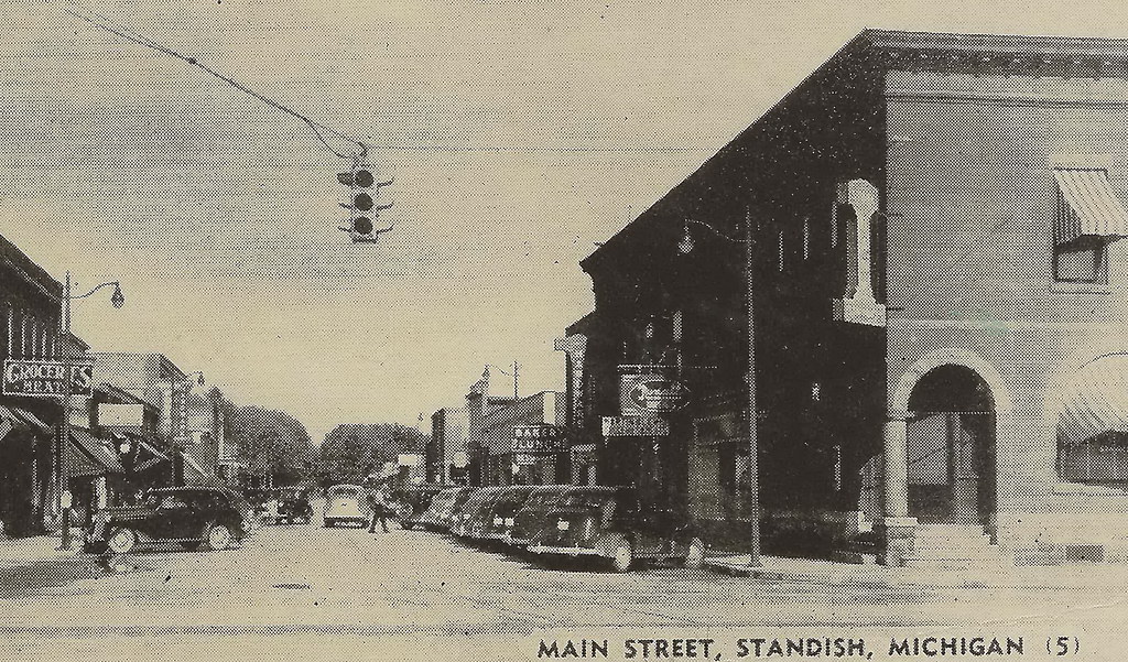 NE Standish MI 1930s GREAT Downtown View Stores Businesses… Flickr