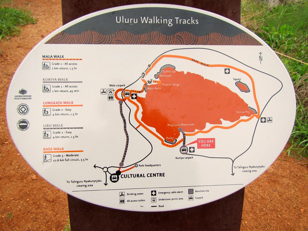 Uluru map UluruKata Tjuta National Park, Northern Territo… Flickr