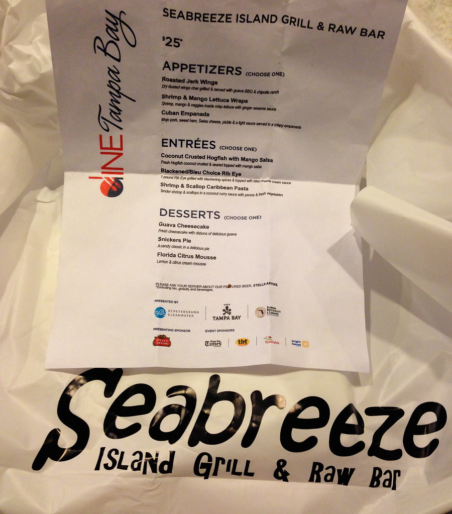 New 25 Menus at Seabreeze Island Grille Seabreeze Island … Flickr