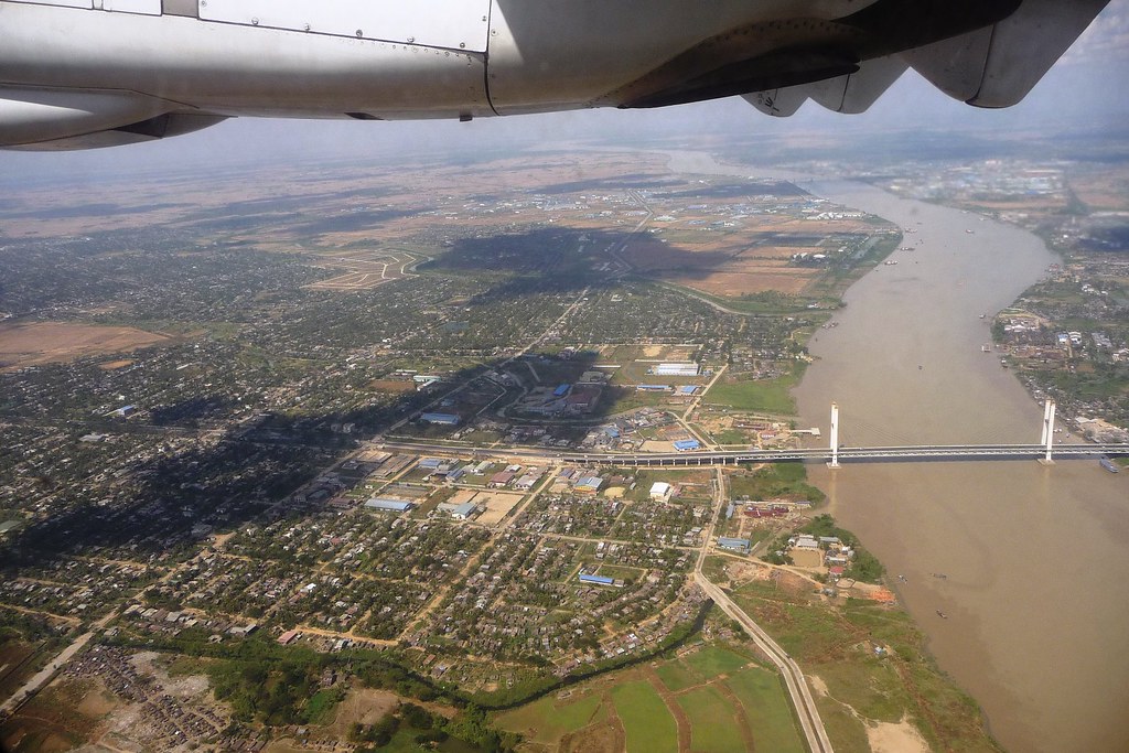 Hlaing River Bridge Aerial View Yangon, Myanmar Burma Flickr