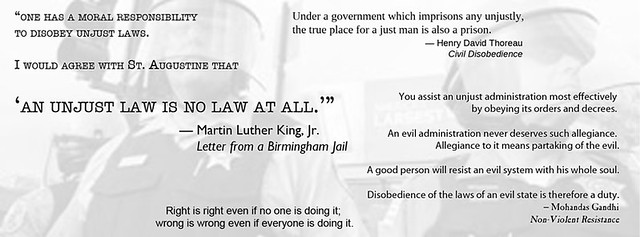 An Unjust Law is No Law at All Flickr Photo Sharing!