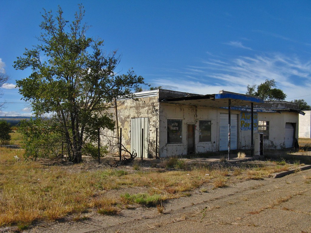 San Jon, New Mexico Abandoned Service Station along Histor