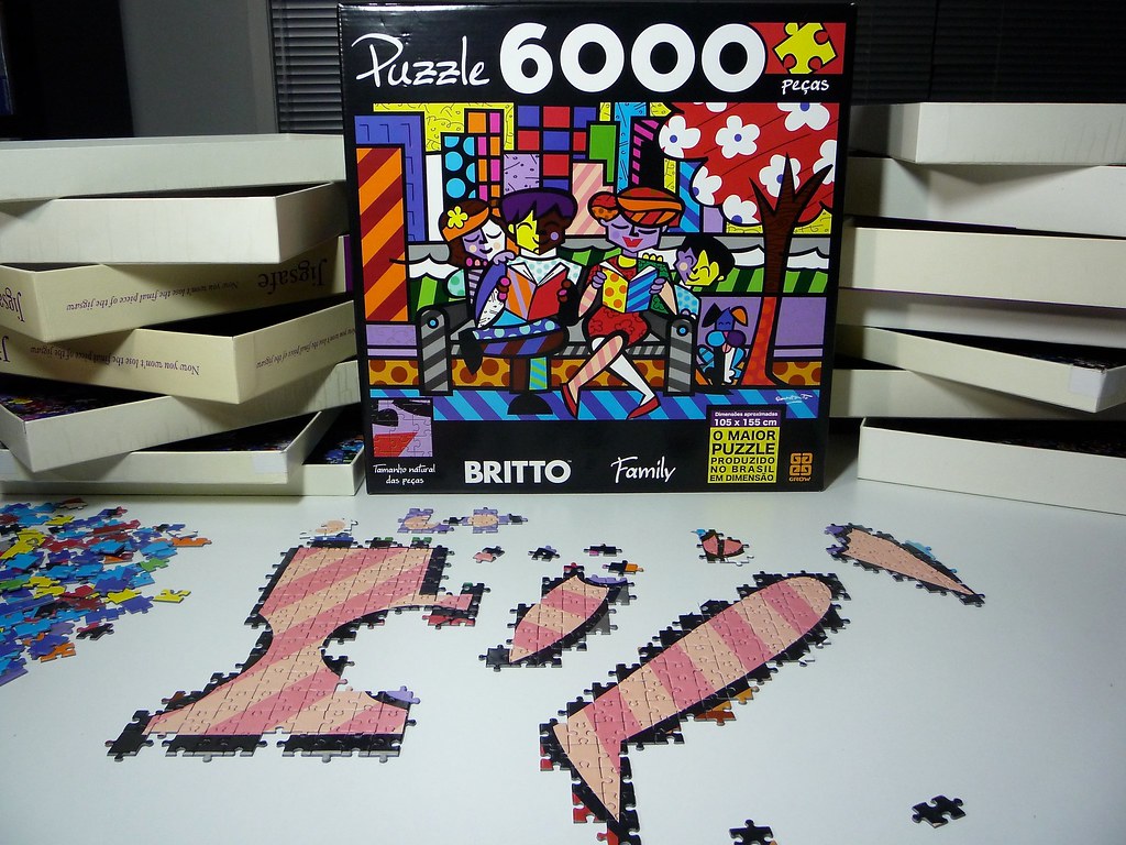 Family, Britto. Grow puzzle, 6000 pieces. Thought I would … Flickr