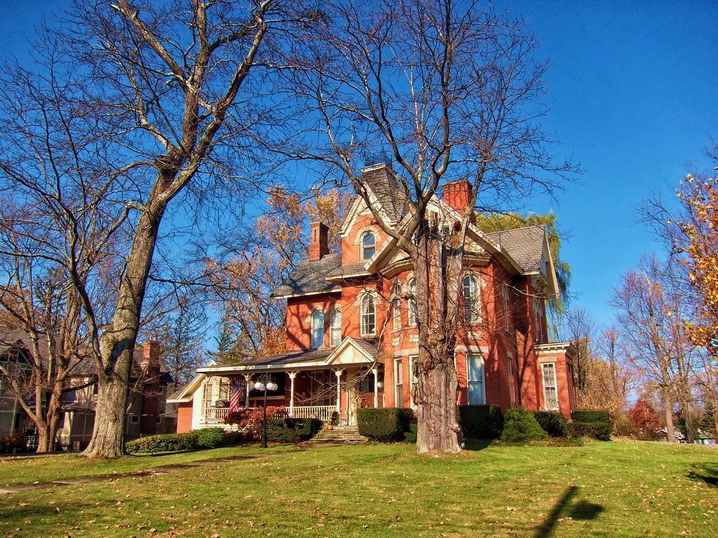 East Aurora NY Historical Mansion Autumn View Historic… Onasill