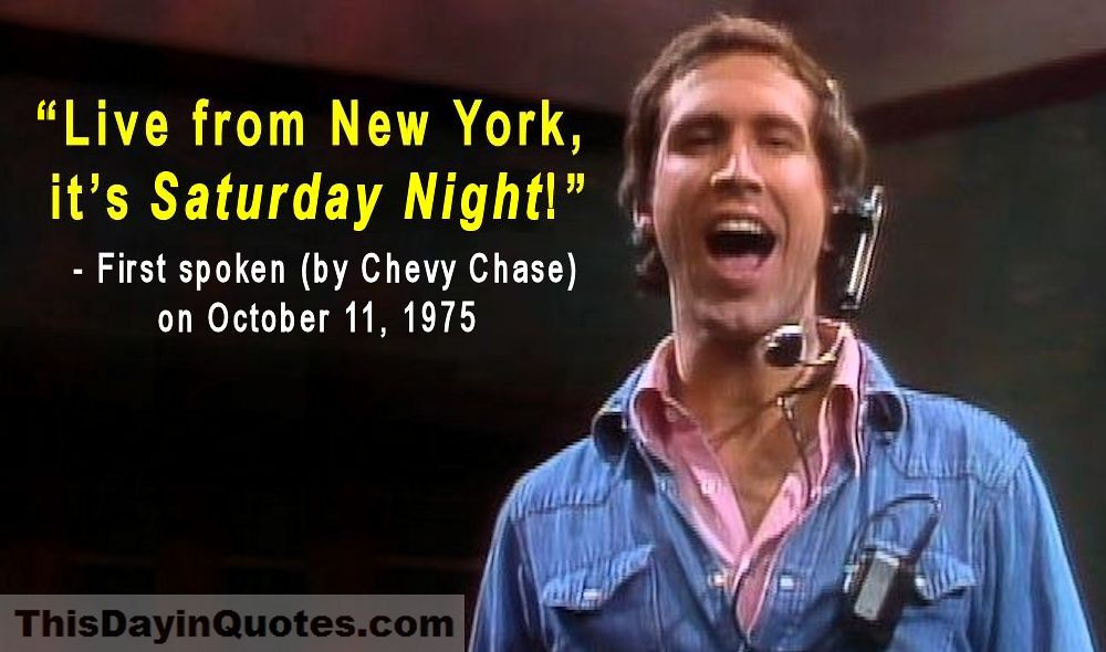 Chevy Chase says 'Live from New York It's Saturday Night' … Flickr