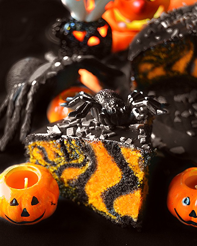 Dolci a go go Halloween Zebra Cake