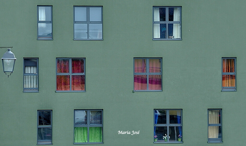 asymmetrical windows Many thanks you all for your visit an… Flickr