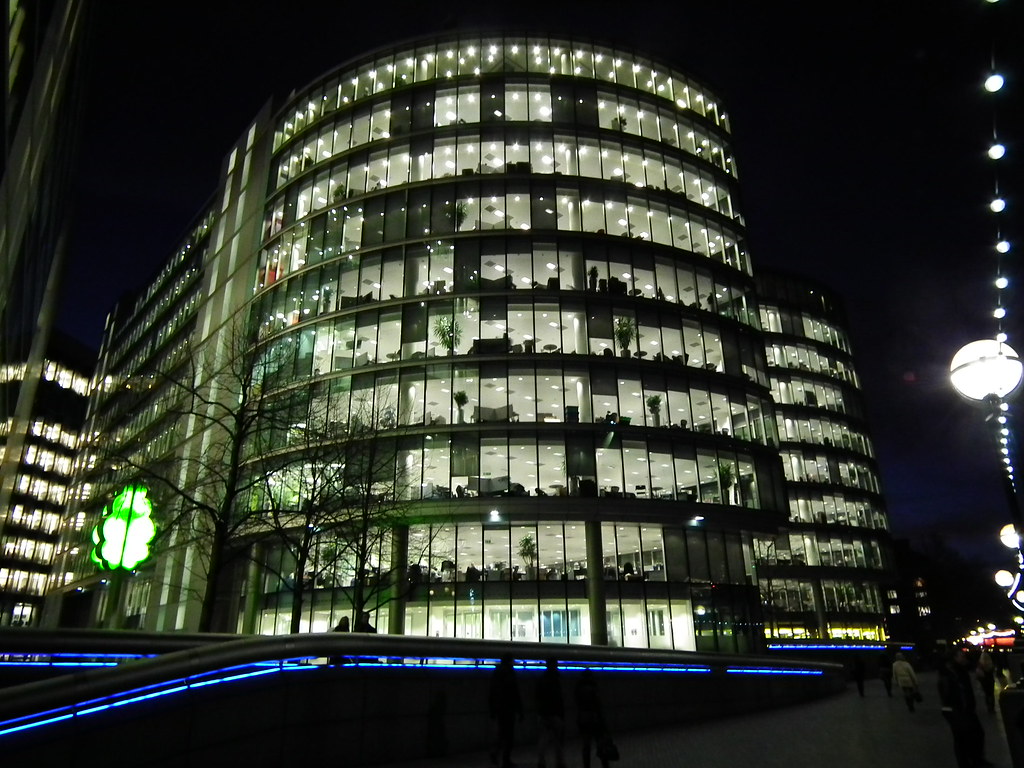 City Office after dark 2 More London Place, London SE1 2JP… Flickr