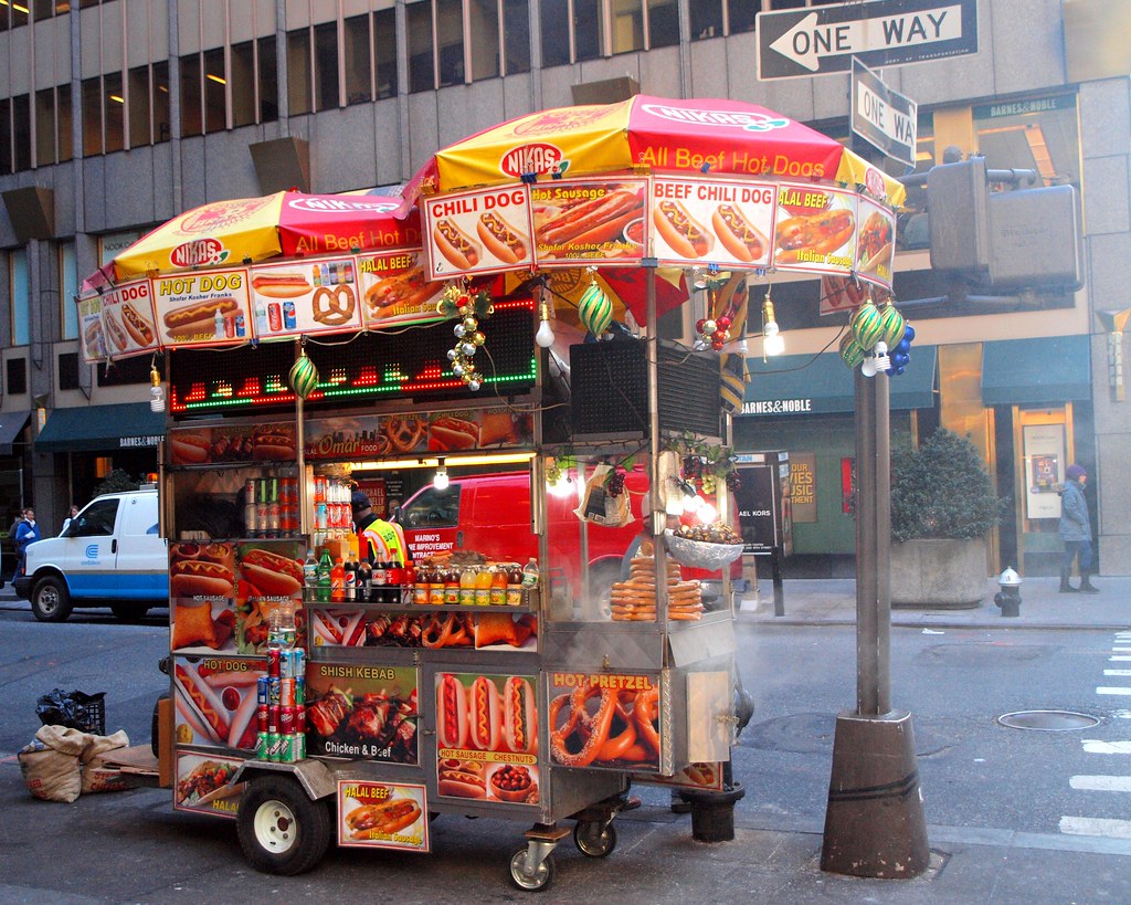 Hot Dog Mobile Food Cart, Midtown, New York City jag9889 Flickr