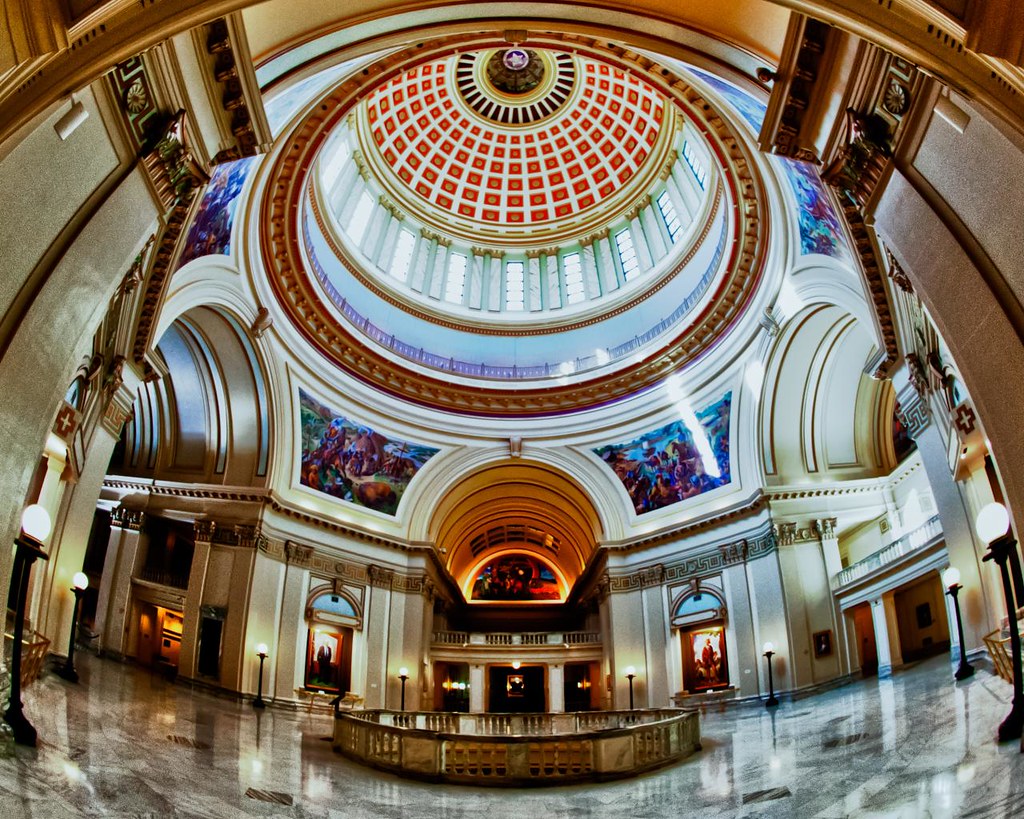 state capitol interior cropped from the center of a circul… Flickr