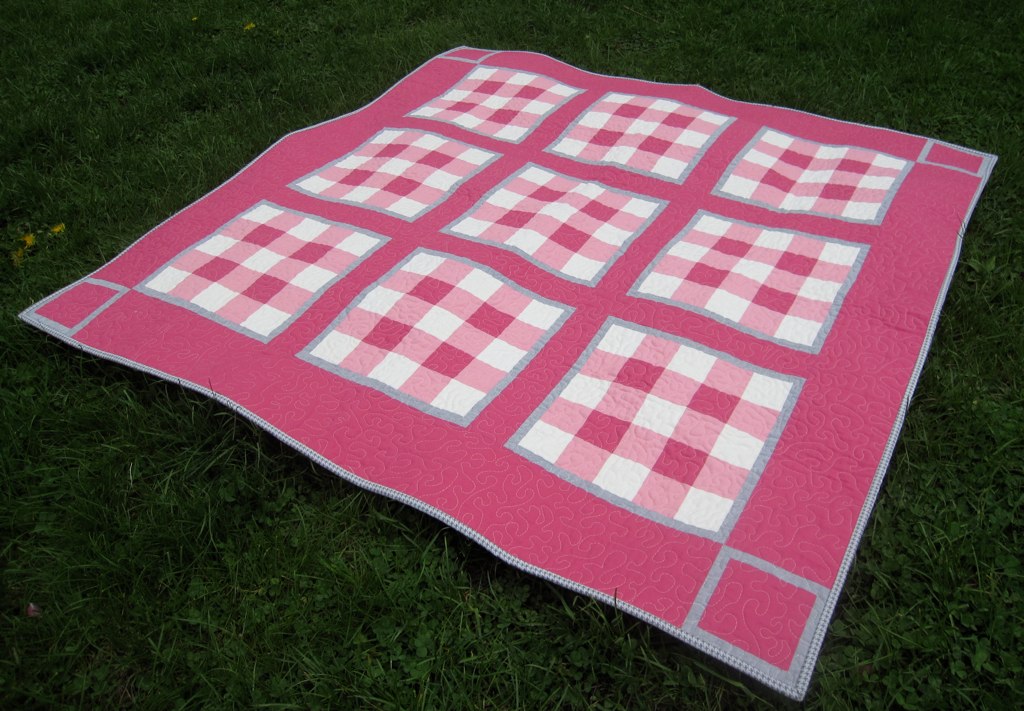 Pink Gingham Quilt Pieced gingham Flickr