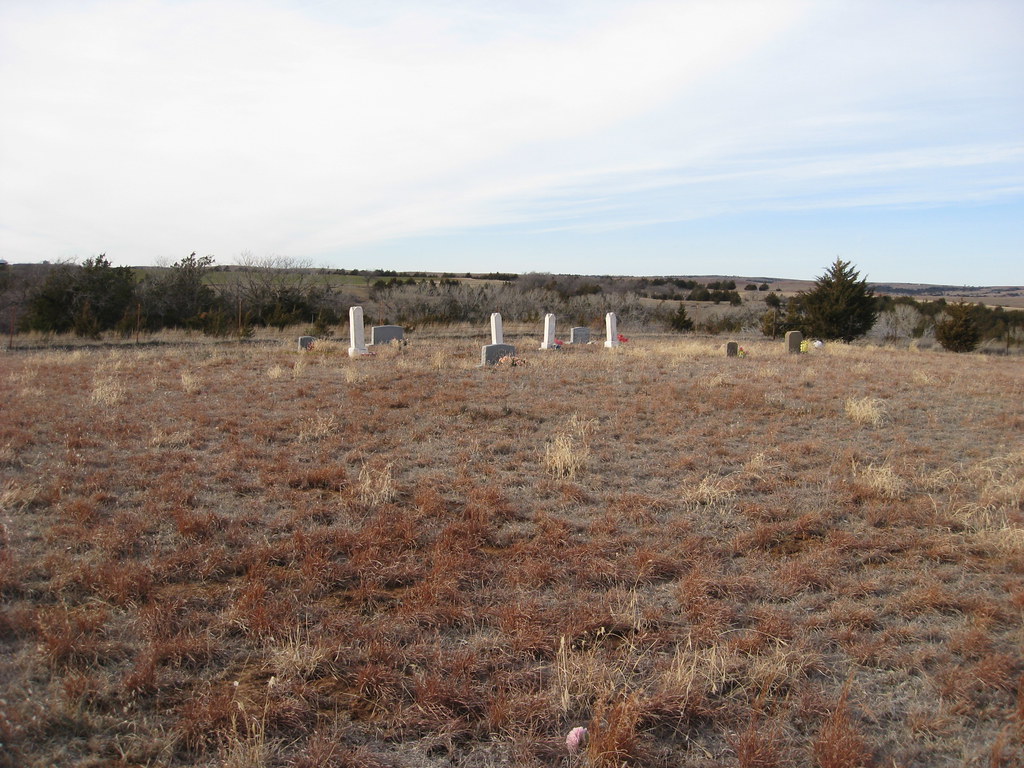 Cemetery view Near Lenora, OK LynnK827 Flickr